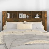  Uzglavlje s ormarićem boja dimljenog hrasta 160x18,5x104,5 cm | Eponuda.com