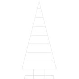  Metalna božićna jelka KUOPIO 210 cm Čelik s praškastim premazom - 210 cm Bijela bez LED svjetala | shoptok.hr