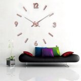  3D Zidni Sat samolepljivi - Bakarni T4325C | Eponuda.com