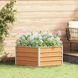  Povišeni vrtni krevet Izgled drva 129 x 129 x 45 cm | shoptok.hr