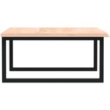  Zidna polica za umivaonik od čelika i masivne hrastovine Smeđa 80 x 60 x 2 cm | Shoptok.si