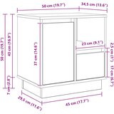  Noćni ormar s ladicama 2 pcs Betonski sivi 50 x 34,5 x 50 cm. | shoptok.hr