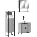 Maison Chic Kopalniški sestavi - Kopalniško pohištvo 3 kosi siva sonoma inženirski les, (21787095) | Shoptok.si