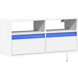  Zidni TV ormarić s LED svjetlima bijeli 100x31x45 cm | shoptok.hr