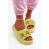 Boto Women's Foam Slippers With Decorations On Thick Sole Lime Bremavia | Eponuda.ba
