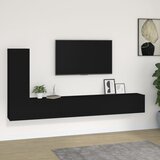 The Living Store Komplet TV omaric 3-delni črn inženirski les - Komplet TV Omaric, (21427969) | Shoptok.si