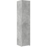 Maison Chic Visoka omara - Komoda - Predalnik betonsko siva 40x42,5x185 cm inženirski les, (21721608) | Shoptok.si