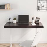 vidaXL Mizna plošča temno siva 100x40x6 cm obdelana trdna hrastovina | Shoptok.si