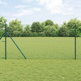  Ograda od lančane veze 10 x 1,5 m Čelik Zelena | shoptok.hr