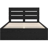  Krevetna konstrukcija Crna 140 x 200 cm Čvrsto borovo drvo | shoptok.hr