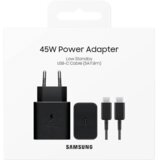 Samsung hišni polnilec Super Fast Charge EP-T4511XBE 45W + kabel EP-DX510 TYPE C črn - original (EU Blister) Cene