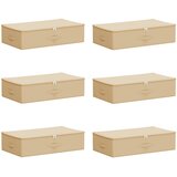  Kutija za spremanje 6 pcs Krem 70 x 40 x 18 cm Netkana tkanina | Eponuda.ba