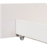 vidaXL Bela postelja s predali 135x190 cm močna borovina | Shoptok.si