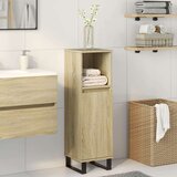 vidaXL Kopalniška omarica sonoma hrast 30x30x100 cm inženirski les | Shoptok.si