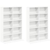 Cd ormar 2 kom. Bijela 65 x 23,5 x 97,5 cm Konstruirano drvo | shoptok.hr