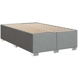 vidaXL Boxspring postelja z vzmetnico svetlo siva 120x190 cm blago | Shoptok.si