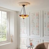 Endon 111879 - Luster na lancu Tiffany INGRAM 3xE27/10W/230V prečnik 45 cm | Eponuda.com
