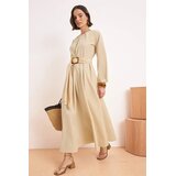 Trendyol Modest Ženska haljina Tctss26Eb00104, Bež Cene