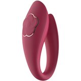 RayTech Rose - punjivi, vodootporni vibrator za par (crveni) | shoptok.hr