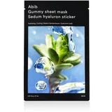 Gummy Sheet Mask Sedum Hyaluron Sticker maska za obraz za vse tipe kože 27 ml unisex