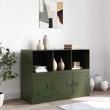 vidaXL Komoda maslinastozeleni 99 x 39 x 73 cm čelična | shoptok.hr