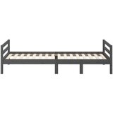  Posteljni okvir siv 75x190 cm trdna borovina, (20650902) | Shoptok.si