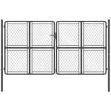 vidaXL Vrtna vrata iz jekla 300x150 cm antracitna | Shoptok.si