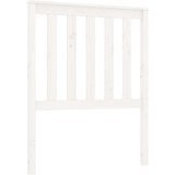 Maison Chic posteljno vzglavje - vzglavna omarica - nočna omarica belo 81x6x101 cm trdna borovina, (21705543) Cene