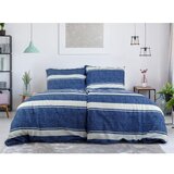 B.E.S. Plava posteljina za krevet za jednu osobu od krepa 140x200 cm Blue Line – | shoptok.hr