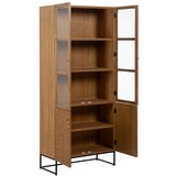 Ixia Vitrina v jesenovem dekorju v naravni barvi 84,5x198 cm – | Shoptok.si