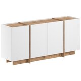 Hanah home Bijela komoda u dekoru bora s rupom za kabele 180x80x45 cm Dorma – | shoptok.hr