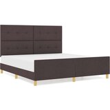  Postelja Temno Rjava 180x200 cm Tkanina, (22049577) | Shoptok.si