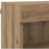 TV stenske enote z LED lučmi 6 pcs Umetni hrast Konstruiran les, (5000112689) | Shoptok.si