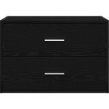 vidaXL Omara z 2 predaloma črna hrast 60x31x40 cm inženirski les | Shoptok.si