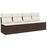  The living store vrtni kavč z blazinami štirised rjav poli ratan - vrtni kavč, (21446584) | Shoptok.si