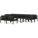  Vrtna sedežna garnitura 10-delna z blazinami aluminij antracit - - antracit siva - 59.45 - N/A - | Shoptok.si