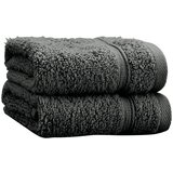 Catherine Lansfield Temno sive frotirne bombažne brisače v kompletu 2 ks 30x30 cm Zero Twist – Cene