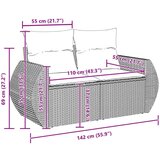  Set vrtnih sofa od 10 dijelova s jastučićima Bež poli ratan akacija set vrtne blagovaonice od 3 dijela s jastučićima Bež poli r | shoptok.hr