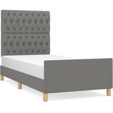  Okvir za krevet bez madraca tamnosivi 90x200 cm od tkanine | shoptok.hr