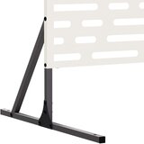  Zaslon za privatnost 100 x 50 x 180 cm Čelik Bijela | shoptok.hr