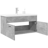 vidaXL Kupaonski ormarić s ugrađenim umivaonikom siva boja betona | shoptok.hr