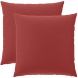  Jastuk s jastukom HEERLEN 2 kom. Vinska crvena Poliester - boja crnog vina 60 x 60 cm 2 | shoptok.hr