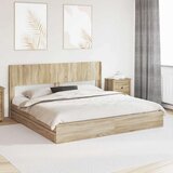  Okvir za krevet s pohranom i uzglavljem Hrast sonoma - Hrast sonoma 180 x 200 cm | shoptok.hr