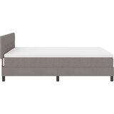  Krevet s oprugama s madracem Taupe 140x200 cm Tkanina | shoptok.hr