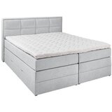 CARRYHOME postelja boxspring 180 cm x 200 cm , tekstil sivobež | Shoptok.si