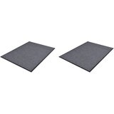 vidaXL PVC Predpražnik 2 kosa siv 90x60 cm cene