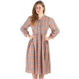 Isla Bonita By Sigris Dolge obleke Dolga Midi Obleka Oranžna | Shoptok.si