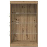  Stranski stol z LED lučmi Artisan hrast 60,5x37x100 cm | Shoptok.si