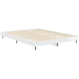  Okvir kreveta visoki sjaj bijeli 135 x 190 cm konstruirano drvo | shoptok.hr