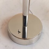  Endon 72175 - Stona lampa sa USB portom SYON 1xE14/40W/230V sjajni hrom/bež | Eponuda.com